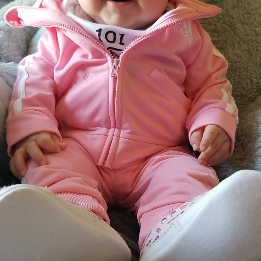 Baby girl Adidas tracksuit